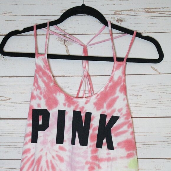 Victoria Secret Pink Tie Dye Strappy‎ Tank Small - Picture 2 of 5
